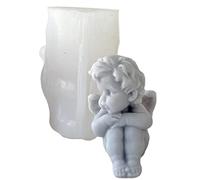 Stampi Per Candele Per Fare Candele, Stampo Per Candele In Silicone Con Angelo, Stampo Per Candele Ad Angolo Per Candele Profumate, Sapone Fai Da Te, Aromaterapia, Cera, Candele, Torta, Cioccolato