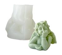 Stampi Per Candele Per Fare Candele, Stampo Per Candele In Silicone Con Angelo, Stampo Per Candele Ad Angolo Per Candele Profumate, Sapone Fai Da Te, Aromaterapia, Cera, Candele, Torta, Cioccolato