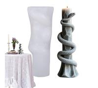 Stampi per candele per realizzare candele, resistenti al calore, in resina epossidica 3D, a forma di serpente, stampi per sapone, lavabili in lavastoviglie, strumento per decorazioni artigianali per