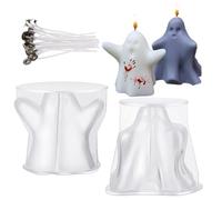 Stampi Per Candele, Stampi Per Candela Tutti I Santi Silicone, Decorazione Fantasma Di Halloween Stampo Di Candela, Kit Artigianato Fai Da Te In Resina Epossidica Stampo Con Candele Per Sapone