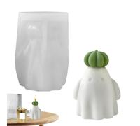 Stampi per Candele, Stampo Decorativo Per Cemento Da Scrivania, Sfacile Demolitura Stampo Zucca e Fantasma per Halloween per Cera Paraffina Gesso Resina Epossidica