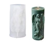 Stampi Per Candele Stampo in silicone for candele, ali 3D, dea dell'aromaterapia, fai da te, sapone, gesso for aromaterapia, decorazioni for la casa, ornamenti, stampo riutilizzabile(Color-03)