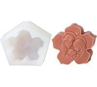 Stampi Per Candele Stampo in silicone for candele, mini piatto, ovale, rotondo, a forma di cuore, scultura in resina, decorazione for la casa(Style-03)