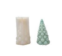 Stampi Per Candele Stampo Per Candele Per Albero Di Natale Con Palline Di Bolle, Stampo In Silicone Per Resina In Gesso Per Aromaterapia - Piccolo