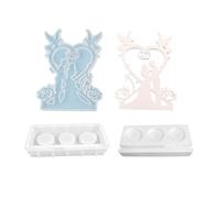 Stampi per candelieri in silicone di alta qualità per matrimoni, decorazioni per la casa, artigianato fai da te, stampi riutilizzabili per base di candele con rilascio facile, design durevole per arte