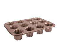 Stampi per canele, stampo antiaderente per canele a 12 cavità, stampi da forno in acciaio al carbonio, teglia da forno da 13, 8x10 pollici per pane, muffin, torte, per, da