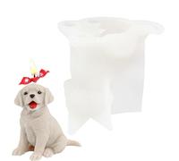 Stampi per cani per la produzione di candele, simpatici stampi per sapone golden retriever piccoli: stampo per sapone in resina, facile da strappare e pulire, cucinare per fare cubetti di ghiaccio