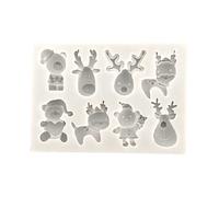 Stampi per caramelle, stampi per mousse, 4 Christmas elk, D