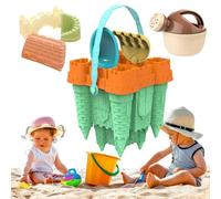 Stampi Per Castelli Di Sabbia - Giocattoli Da Spiaggia, Set Creativo | Set Durevole Di Stampi In Plastica Resistenti Progettati Per Costruire Figure Dettagliate Nella Sabbia Durante I Giochi Di B