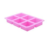 Stampi per cioccolatini,Stampi per cioccolato a 6 cavità da forno | Secchio quadrato antiaderente per cubetti di ghiaccio, Forniture per cuocere caramelle, Cupcakes, Resina,