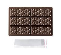 Stampi Per Cioccolato Da 2 Pezzi, Sacchetti Per Imballaggio Alimentare Da 100 Pezzi, Stampi Con Texture Diamantata, Stampi Per Biscotti Per Caramelle, Stampi Da Forno Per Cucina Fai Da Te