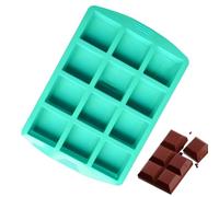 Stampi per cioccolato in silicone, stampo per brownie in silicone con divisori | 12 stampi in silicone di Natale griglie - Stampi antiaderenti fatti a mano, stampi in silicone per gelatina, dec