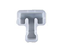 Stampi per colata in resina a forma di lettera grande, dalla A alla Z, in resina, per candele, Natale, compleanni, stampi epossidici, strumenti artigianali in silicone per colata (T)