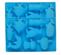 Stampi per cubetti di ghiaccio di squalo, 2 pezzi stampi per cubetti di ghiaccio di squalo 8 cavità 3d a tema oceano silicone cioccolato stampo per cucinare strumenti da forno, silicone al cioccolato