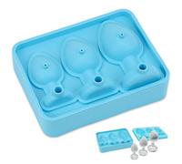 Stampi per cubetti di ghiaccio in silicone, vassoi per cubetti di novità, 3 buchi forme divertenti stampi in silicone per cocktail di whisky