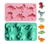Stampi Per Dinosauri 2 Pezzi, Stampi In Silicone Creativi, Stampi Per Torte, Stampi Per Cioccolato, Strumenti Per La Cottura