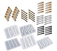 Stampi per fermagli per capelli varie forme Stampo per fermagli per capelli Stampo in silicone in resina per barrette epossidica in Accessori per la realizzazione