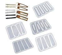 Stampi per fermagli per capelli varie forme Stampo per fermagli per capelli Stampo in silicone in resina per barrette epossidica in Accessori per la realizzazione
