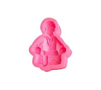 Stampi per fondente 3D per cravatta, cappello di Babbo Natale, stampi in silicone per decorazioni per cupcake, cioccolatini, caramelle, stampo da forno per festa del papà