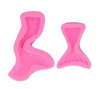 Stampi per fondente a forma di coda di pesce 3D, stampi per torte in silicone, lavabili, facili da sformare, stampi per sapone al cioccolato fai da te, per decorazioni per torte,