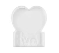 Stampi per fondente con cornici per foto, stampi in silicone per decorare torte, zucchero, cioccolato, burro, resina, lettera amore e famiglia