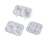 Stampi per fondente in silicone a forma di cuore umano Halloween a forma di cervello per caramelle per decorazione della torta