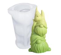 Stampi per fondente - Stampo in resina nana, sapone per candele | Stampo per statuetta di gnomo pasquale, design tattile, simpatici gnomi per amici, familiari e amici, si divertono a a mano, in