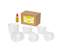 Set di 25 Fuscelle per Formaggio - Stampi per ricotta, Stampo in plastica per formaggi a pasta molle, Caglio