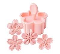 Stampi per formine per biscotti 4 stili Formine per biscotti a forma di fiore 3D in plastica Forniture per dolci carini per matrimoni Forniture per feste per baby shower Francobolli, fiori, timbri pe