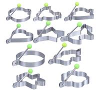 Stampi per frittura di uova in acciaio inossidabile da 10 pezzi Stampi per uova