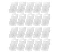 Stampi per fusione di cera da 20 pezzi, stampi per cera in silicone, in plastica a conchiglia, scatole per sciogliere il sapone per artigianato artistico fai-da-te, a forma di cuore