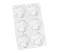 Stampi Per Gelatina Silicone - Stampi Per Torta In Forma Di Fiori | 6 Stampo Per Cioccolato Con Cavità | Torta Pop Mold | Strumento Per Burro Per Cottura Per Congelare, Raffreddamento Natale