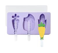 Stampi per gelato a 3 cavità a 2 cavità, diversi stili di fiori, mais, carote, cioccolatini, pasticcini, accessori da cucina, gelati, stampi per ghiaccioli per bambini, gelati fatti a mano, siliconi