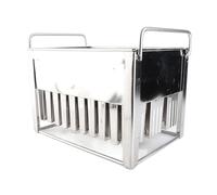 Stampi per gelato Hoseonfn, per acciaio inossidabile argento 30 pezzi di gelati fai -da -te con copertura per il commercio