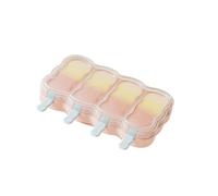 Stampi per gelato in plastica con bastoncino staccabile, 4, A | Set stampi per gelato in plastica resistente calore, rilascio facile per ghiaccioli fatti a mano, utensili da