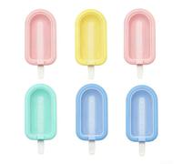 Stampi per gelato in silicone, 12 cm, facilmente deformabili, per bambini | Design flessibile, si stacca in pochi secondi, non si attacca, dimensione ideale per le mani piccole