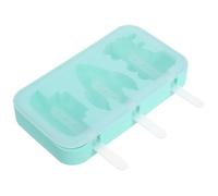 Stampi per Gelato in Silicone con Forme Mare Terra Aria e Stecchi | Dolci Fatti in Casa, Adatti a Cake Pop e Cioccolato, Colore Verde Chiaro