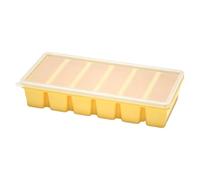 Stampi per ghiaccio in silicone per uso alimentare con 6 scomparti per cubetti grandi Vassoio per congelatore coperto Contenitore per zuppa per cucina, pub e feste Stampi per ghiaccio a rilascio