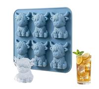 Stampi per ghiaccio per cocktail, 6 fori a forma adorabile, utensile flessibile, secchiello per whisky, per campeggio, picnic, estate, barbecue, ristorante, caffetteria