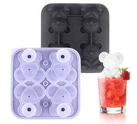 Stampi Per Ghiaccio Per Whisky - Stampi Per Ghiaccio Da Cocktail | Stampi 4Rounds Smart And Functional Build Facile Da Sformare Per Le Famiglie Uso Quotidiano Beneficiato Baby Food Kitchen Home Food B