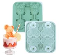 Stampi Per Ghiaccio Per Whisky - Stampini Ghiaccio Forma Orso - Stampo Rotondo Per Casa Facile Da Sformare Per Bibite Frigo Cucina Alimenti Bevande Fredde Pappa