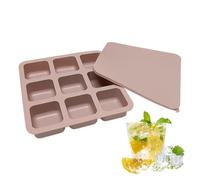 Stampi per ghiaccio,Stampi in silicone per congelatore,Stampi per congelatore per zuppa in silicone a 9 griglie con cubetti per congelatore con coperchio | Stampo per ghiaccio per whisky a prova di