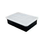 stampi per ghiaccio Stampo for cubetti di ghiaccio in silicone a griglia, grande, for, non tossico, durevole, for bar, pub e vino(6 grids with cover)