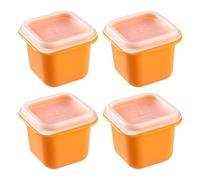 Stampi per ghiaccio | Stampo per blocchi di ghiaccio con coperchio | 4 pezzi in silicone riutilizzabile per congelatore casa campeggio bevande Whisky caffè e cocktail