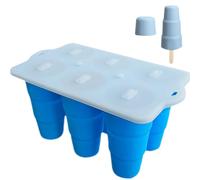 Stampi per ghiaccioli, 6 cavità, in silicone, a prova di perdite, accessori da cucina per bevande estive, dessert, campeggio, cibo, feste