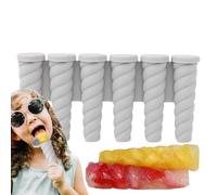 Stampi per ghiaccioli - 6 cavità P opsicle, stampi riutilizzabili in silicone per , facile rilascio I C E Lecca Maker per bambini D I Y Pop-Making, utensili da cucina per D I Y Cake P-op
