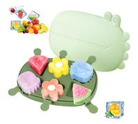 Stampi per Ghiaccioli, 6 Cavità stampini per gelato bambini, con bastoncino e coperchio, stampi riutilizzabili senza BPA, per bambini DIY Ice Cream (6)