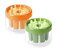 Stampi per Ghiaccioli 8 Cavità Rotonde - Stampi per Gelati Bambini, Senza BPA - Stampini Ghiaccioli con Funzione di Sformatura Facile, DIY Formine per Gelato, Succhi, Yogurt