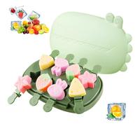 Stampi per Ghiaccioli, 8 Cavità stampini per gelato bambini, con bastoncino e coperchio, stampi riutilizzabili senza BPA, per bambini DIY Ice Cream