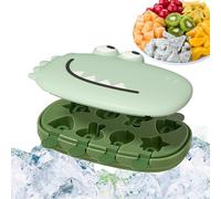 Stampi Per Ghiaccioli - 8 Forme Per Ghiaccioli Fatti In Casa | Coperchio a Forma di Dinosauro, Accessorio Multifunzionale per Cucina per Bambini e Adulti Ideale per Feste ed Eventi